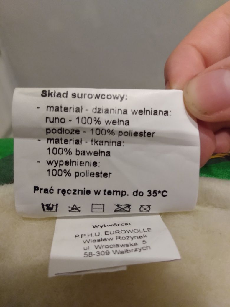 Kołdra + poduszka wełna+bawełna
