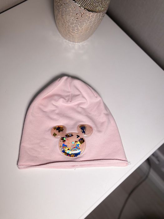 Czapka Reserved dla dziewczynki wiosenna lekka pudrowy róż 10 lat