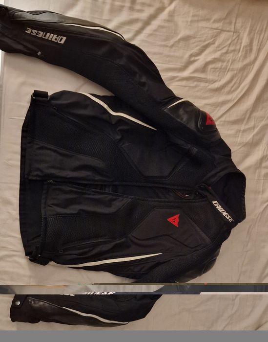 DAINESE SUPER RIDER D-DRY Preto/Branco/Vermelho 56