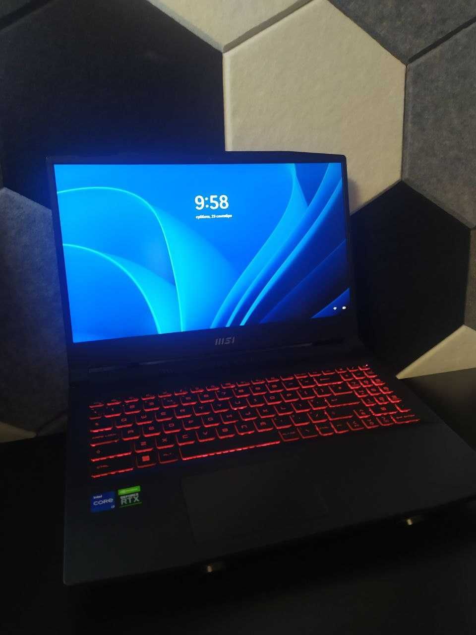 Ноутбук MSI Katana GF66 RTX3070 8gb Intel i7-11800H 16gb RAM 500GB SSD
