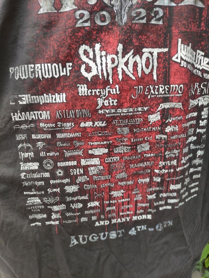 Wacken, Slipknot, inne, koncertowa koszulka t-shirt, męska XXL