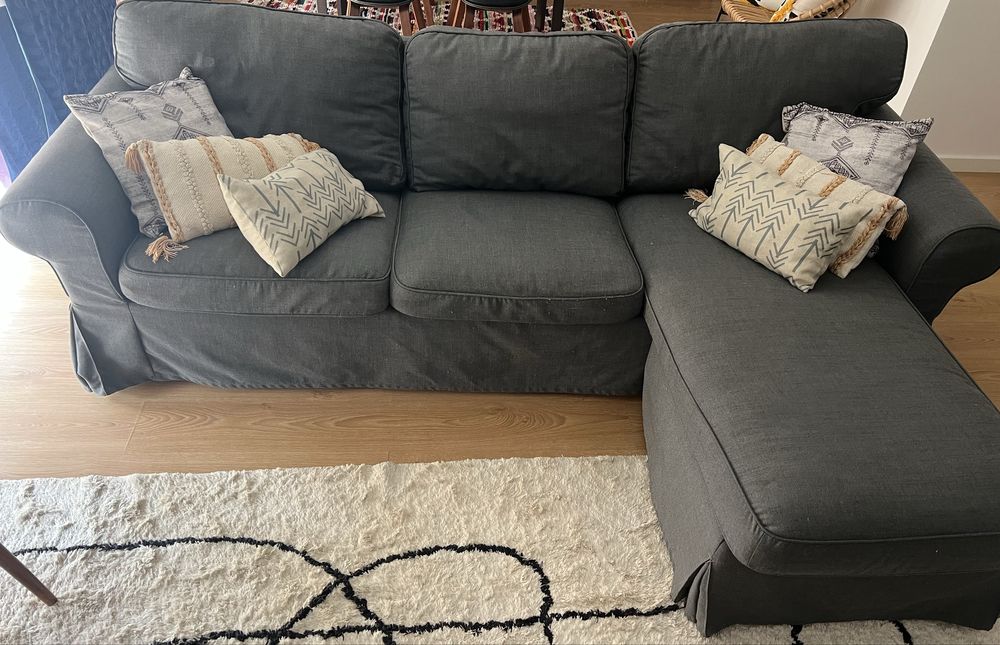 Sofa cinzento ikea