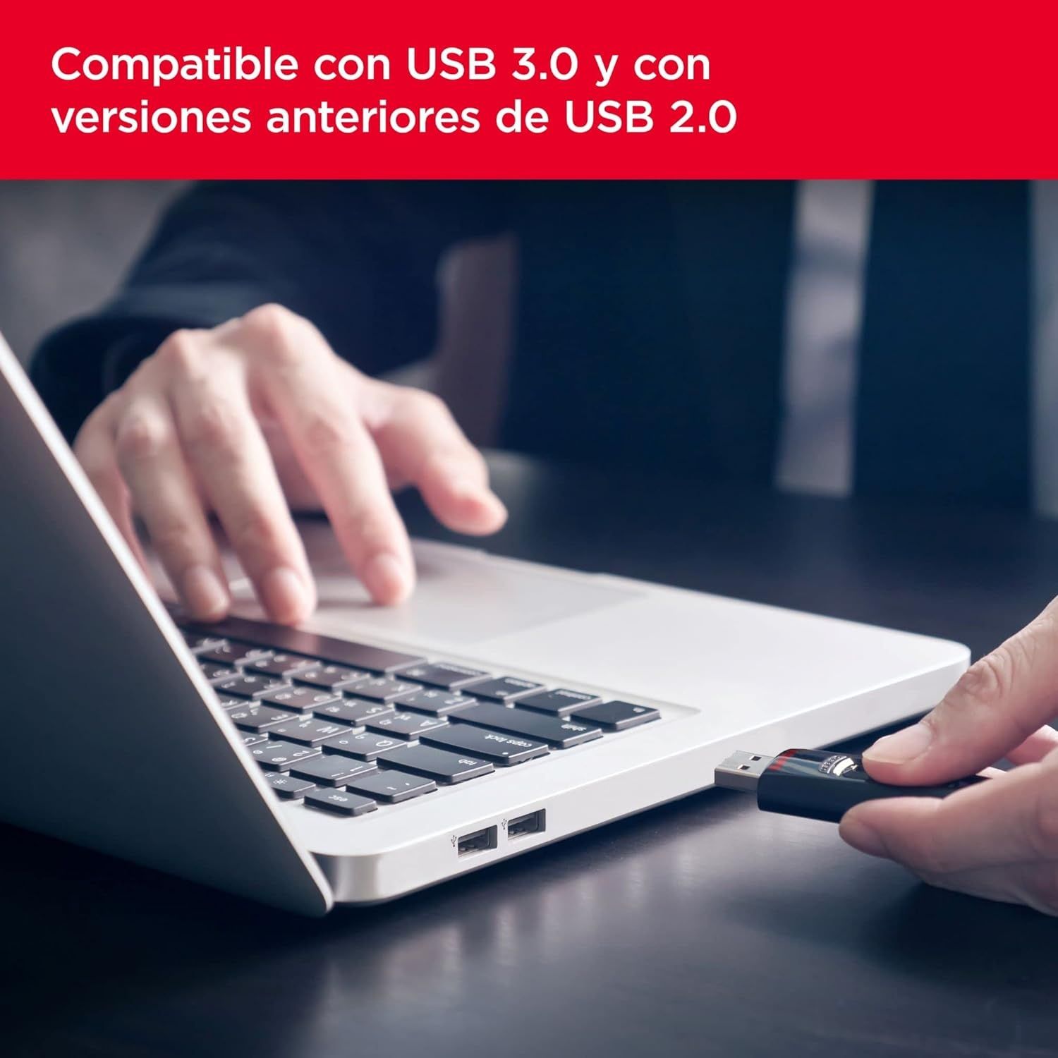 [Novo] USB Pen Drive SanDisk Ultra 128GB USB 3.0 Preta