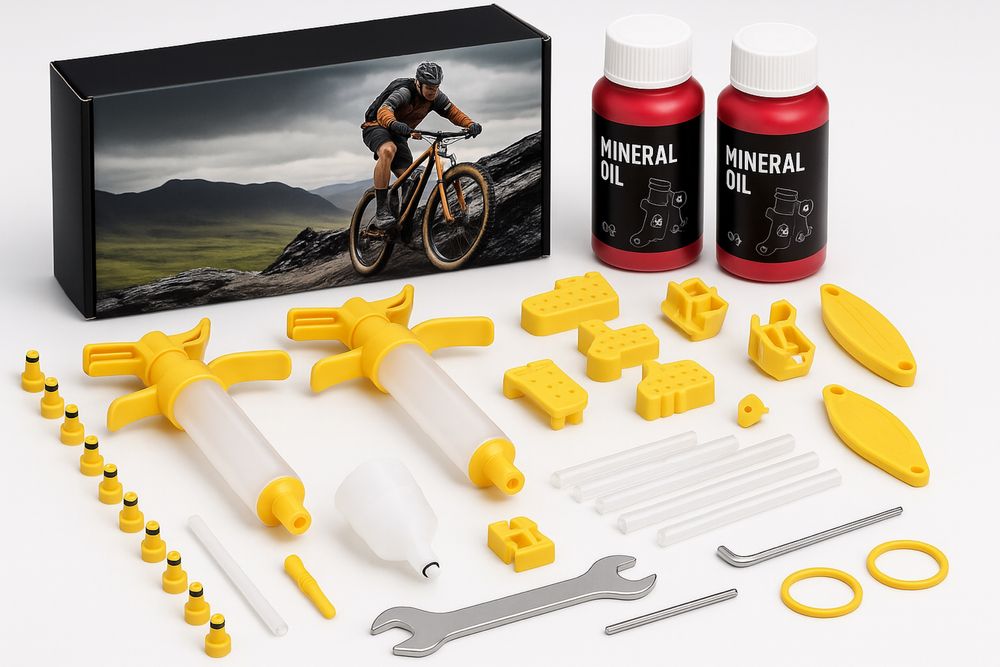 Nowy Zestaw do odpowietrzania hamolców-olej w zestawie Shimano/Tektor