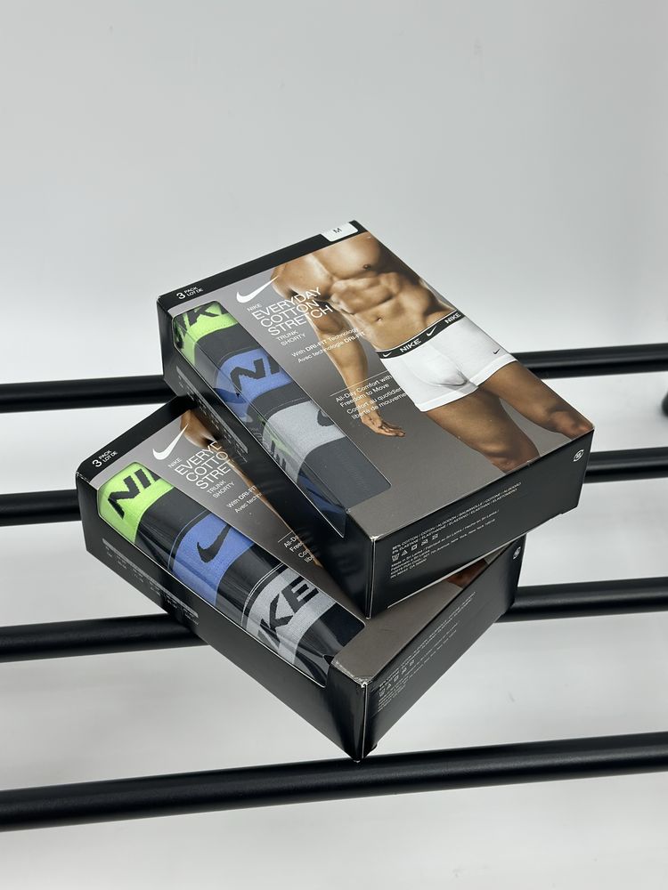 Боксери чоловічі Nike Trunk 3Pk Multi  Оригінал труси 0000KE1008