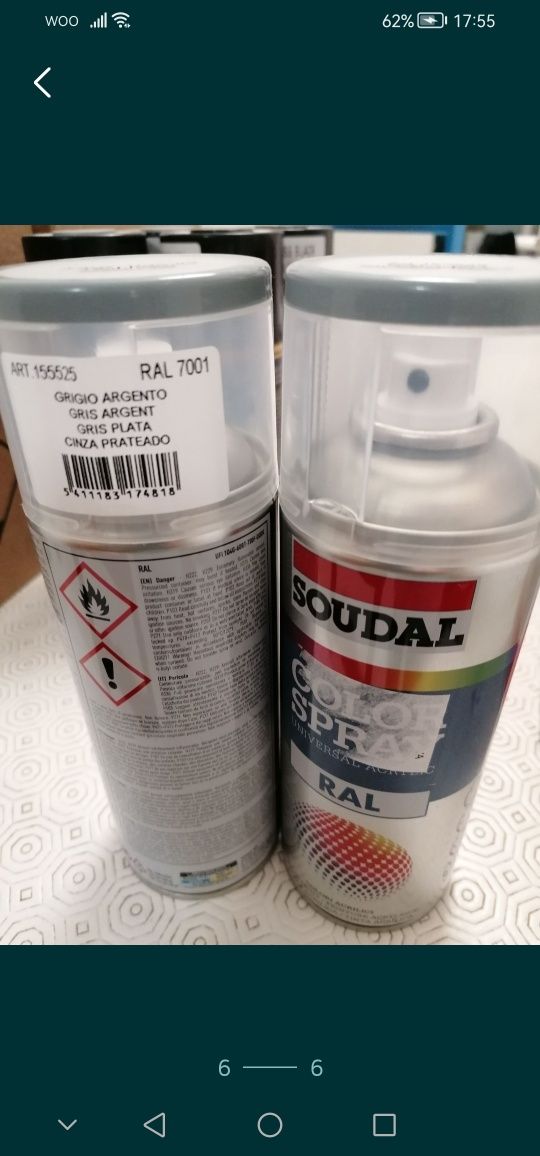 Latas tintas spray novas