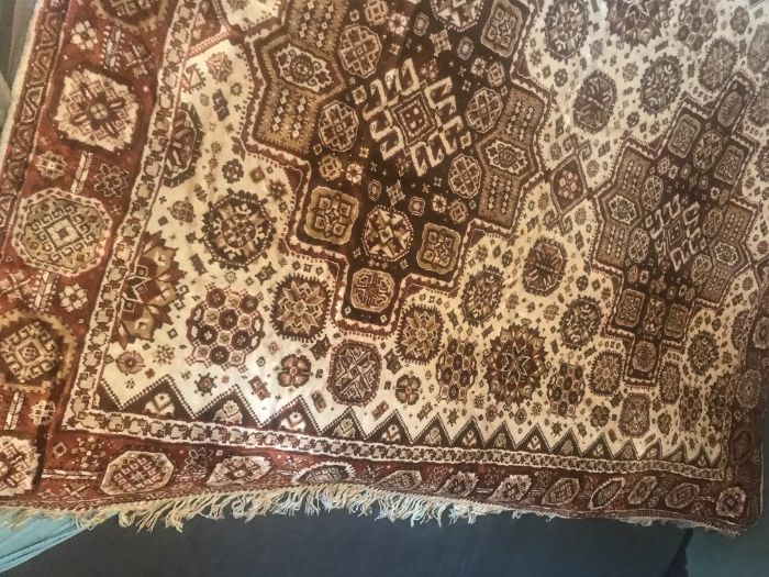 Винтаж!!!Новые ковровые дивандеки-покрывала с бахромой ГДР 70-х