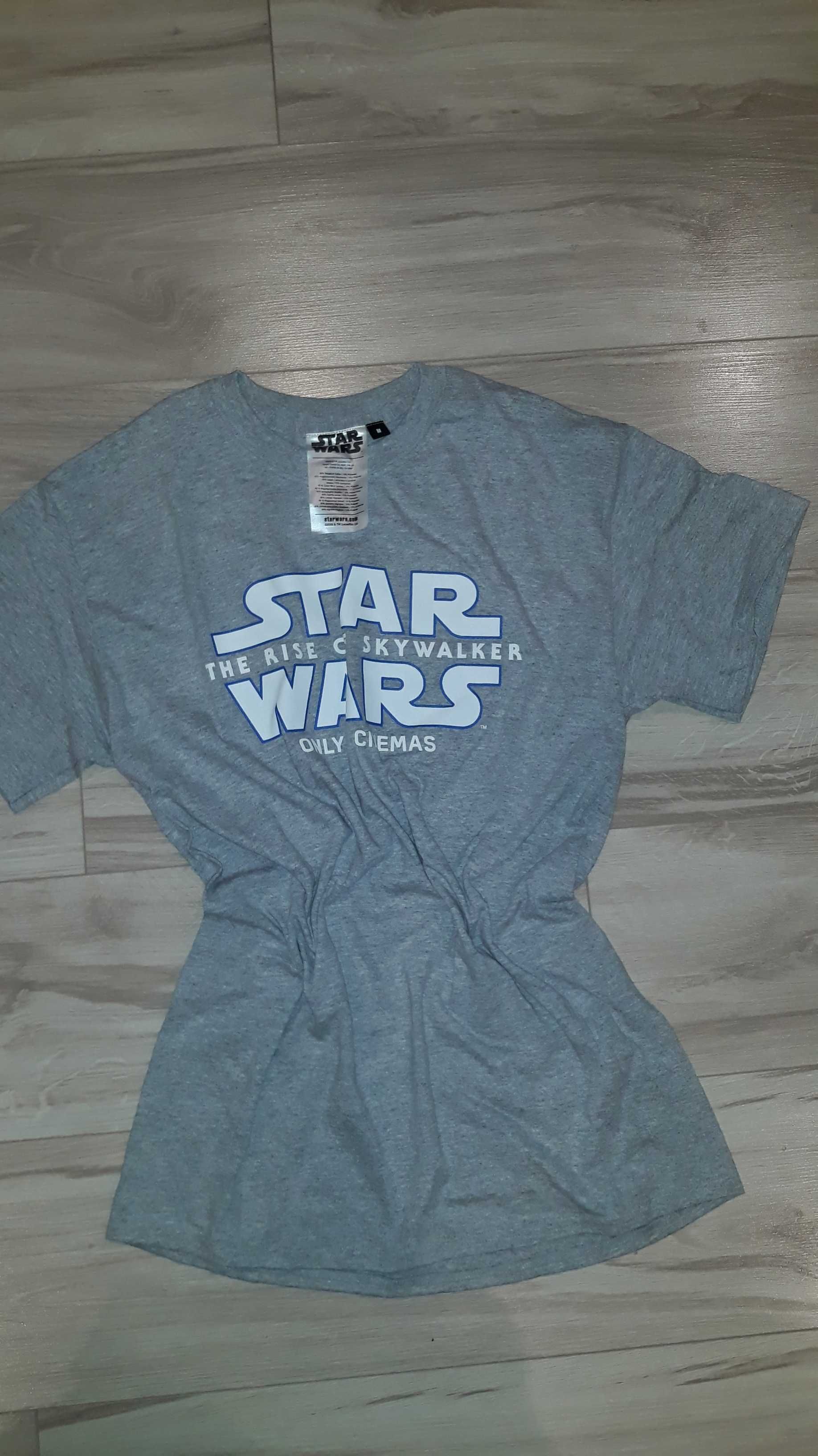 Koszulka M tshirt star wars skywalker starwars szara melanz