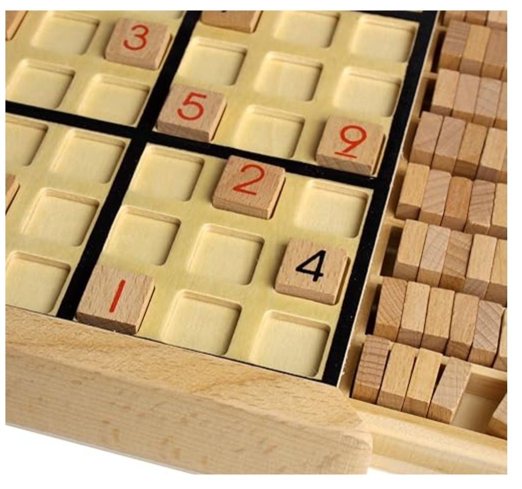 Drewniana gra planszowa Andux Sudoku z szufladką SD-02