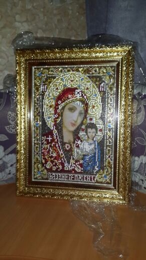 Икона алмазная вышивка "Богородица Казанская"