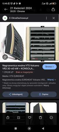 Nagrzewnica wodna VTS Volcano VR2 30-60 kW + konsola