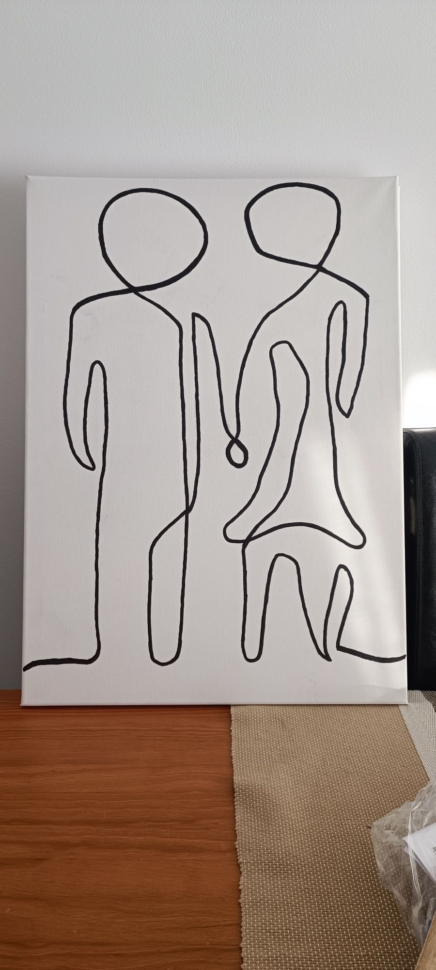 Moldura com desenho abstrato