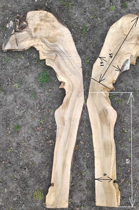Поштучно доски фруктовых и диких деревьев для мебели и других изделий