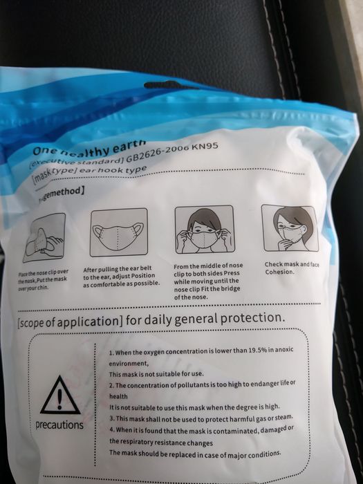 Maseczka Maska KN95 - 9 szt.