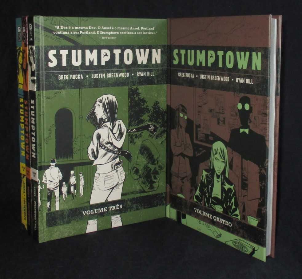 Livros BD Stumptown Greg Rucka 3 Volumes