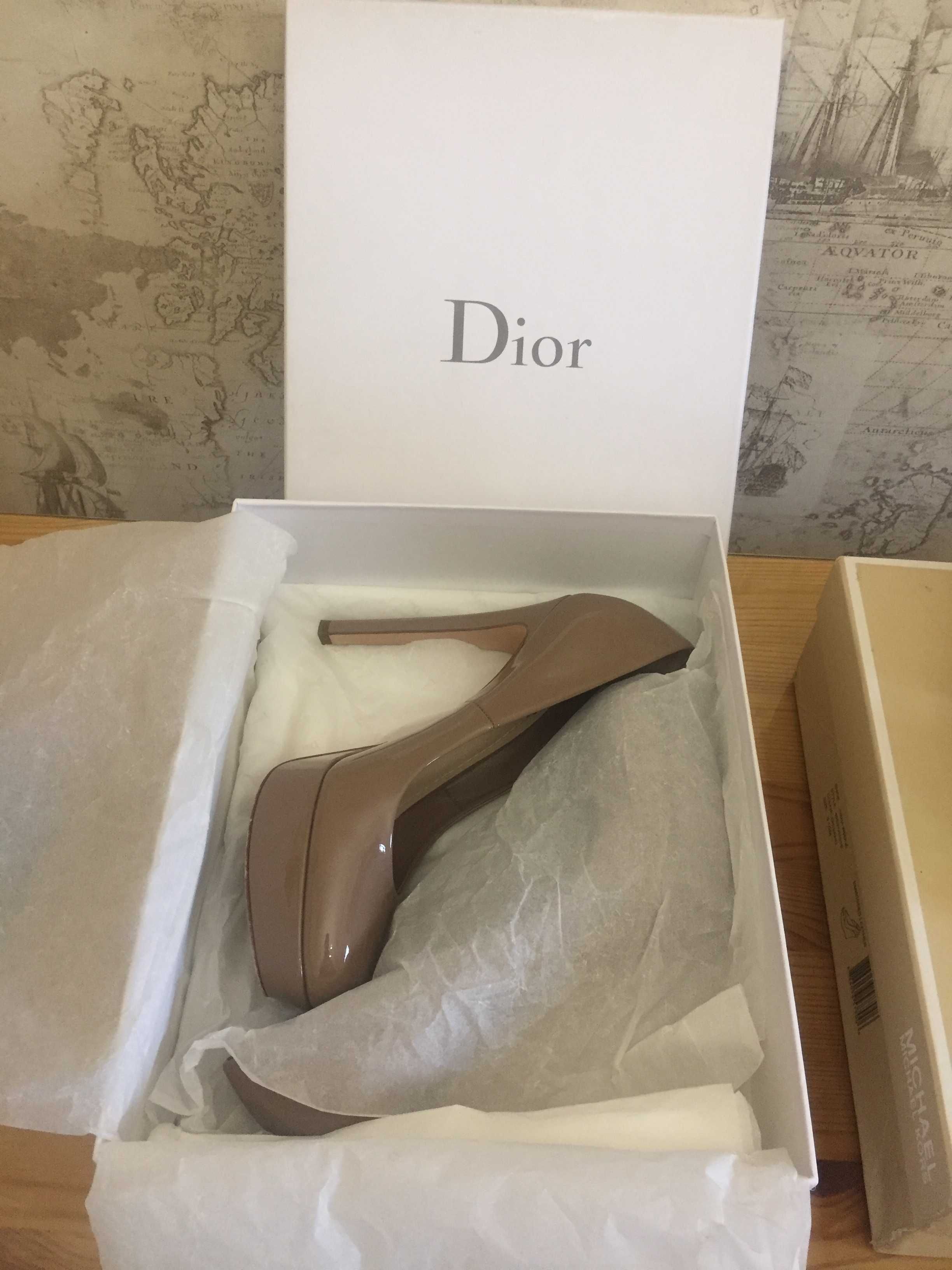туфли Christian Dior, ОРИГИНАЛ, беж лак кожа, идеальное состояние.Торг