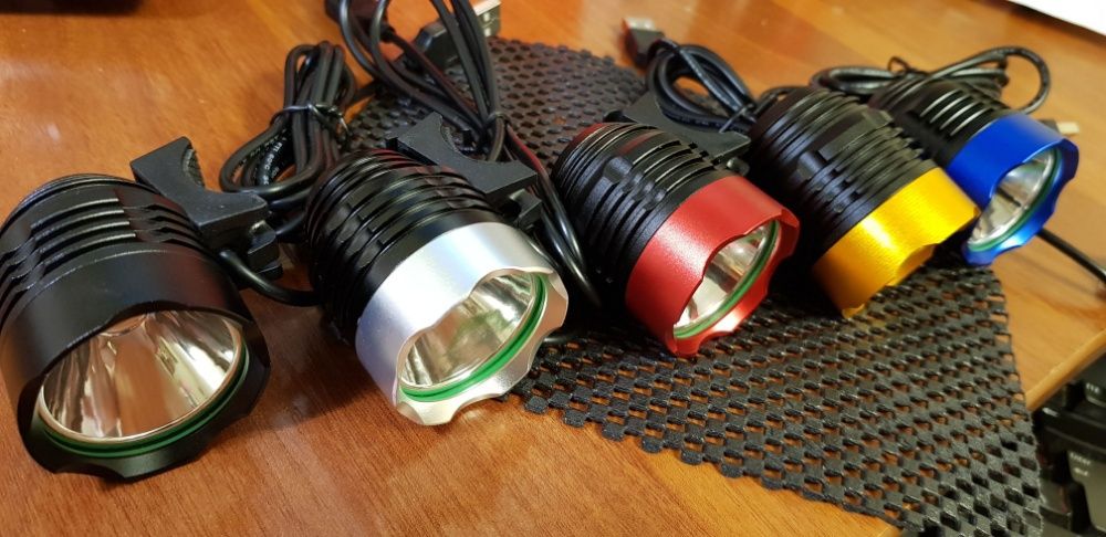 Вело фара USB или 8.4в CREE XM-L T6 500Lm велосипед велофара фонарь