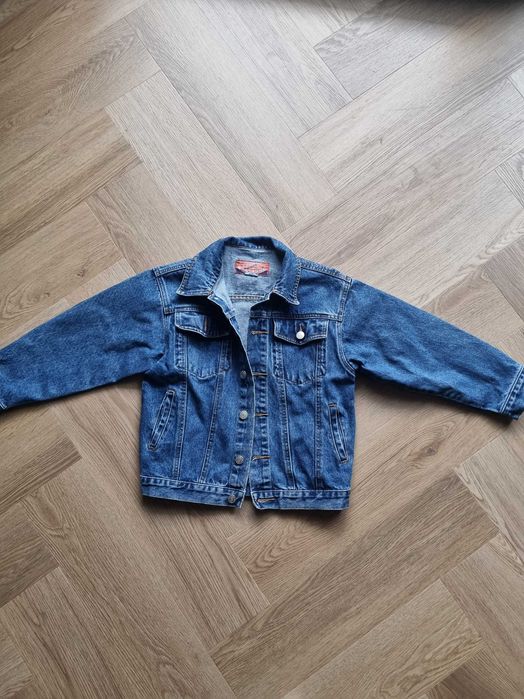 Oldschoolowa jeansowa kurtka damska na jesień vintage kurtka retro