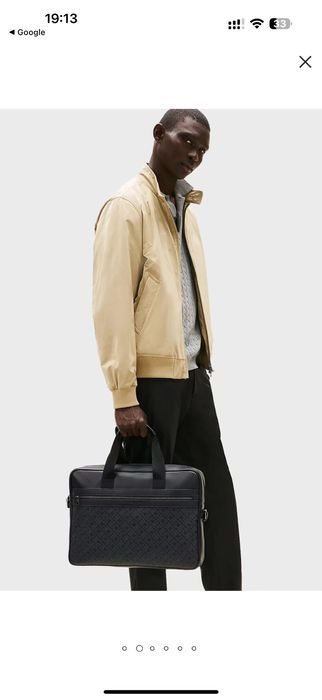 TOMMY HILFIGER Чоловіча чорна сумка для ноутбука