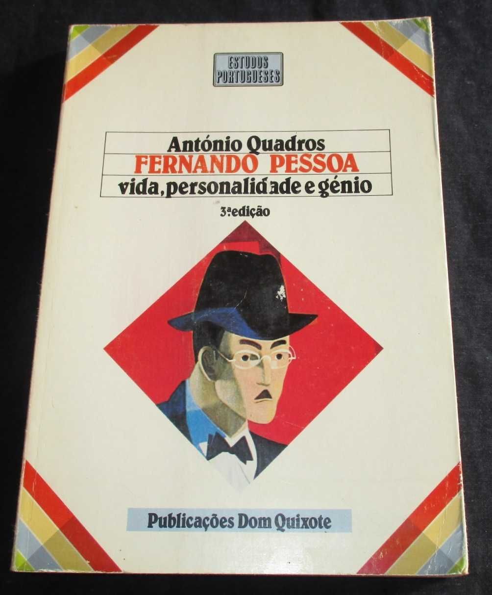 Livro Fernando Pessoa vida personalidade génio António Quadros