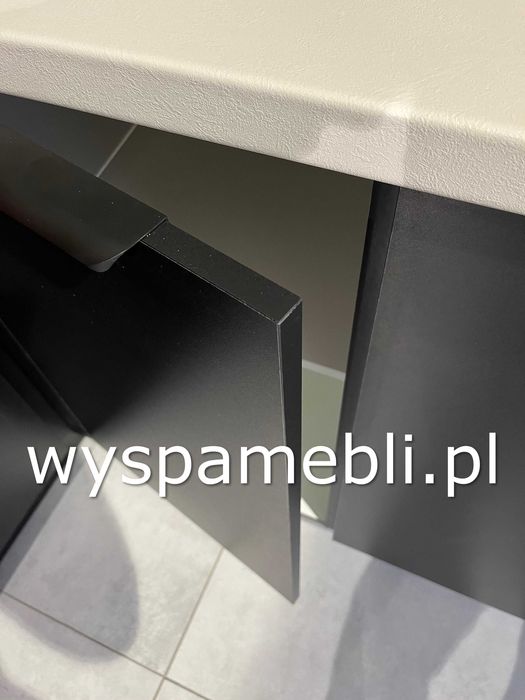 NOWA kuchnia narożna 345x180 czarny dąb artisan meble kuchenne zestaw