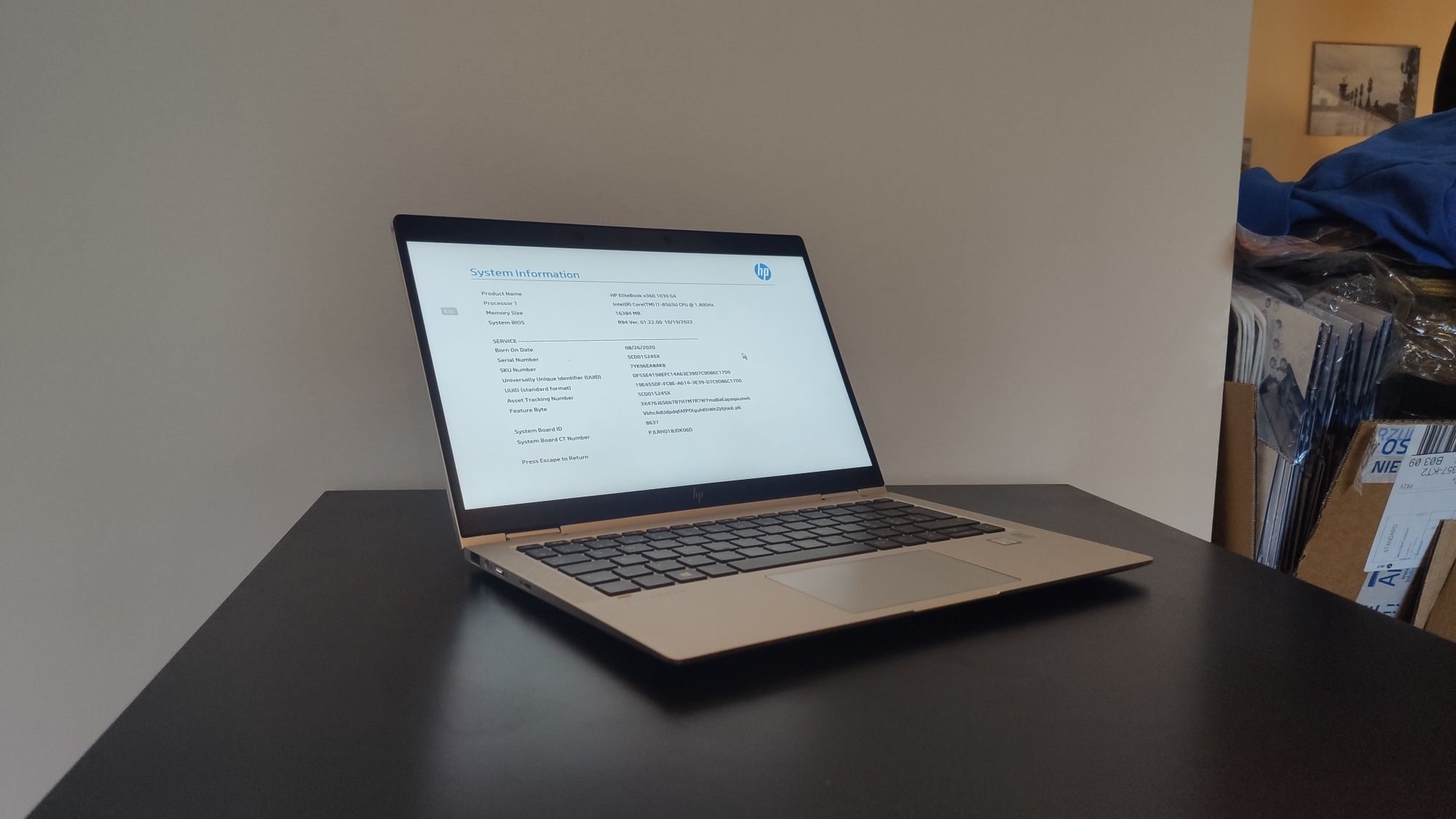 HP Elitebook 1030 G4 dotyk Intel I7, 16GB ram, SSD laptop tablet