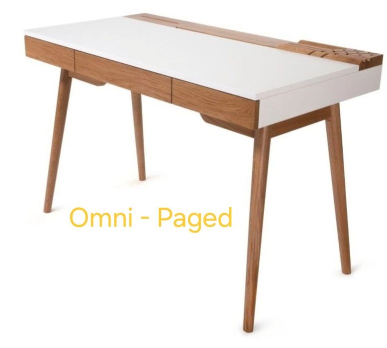 Biurko Omni Paged szuflady półki