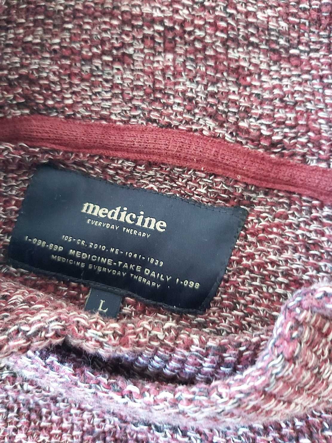 Bordowy sweter Medicine L