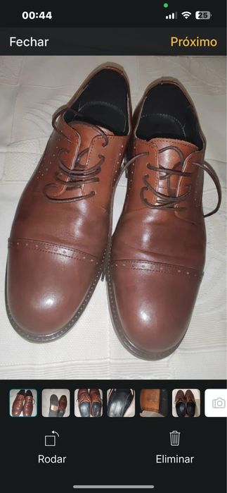 Sapatos formais Carlo D. C. Ponti tamanho 41 como novos