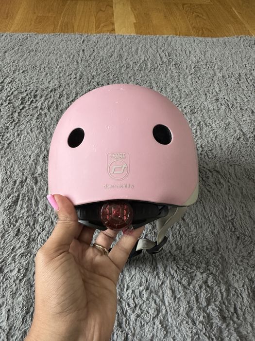 Kask Scoot and ride dziecięcy - różowy - XXS-S