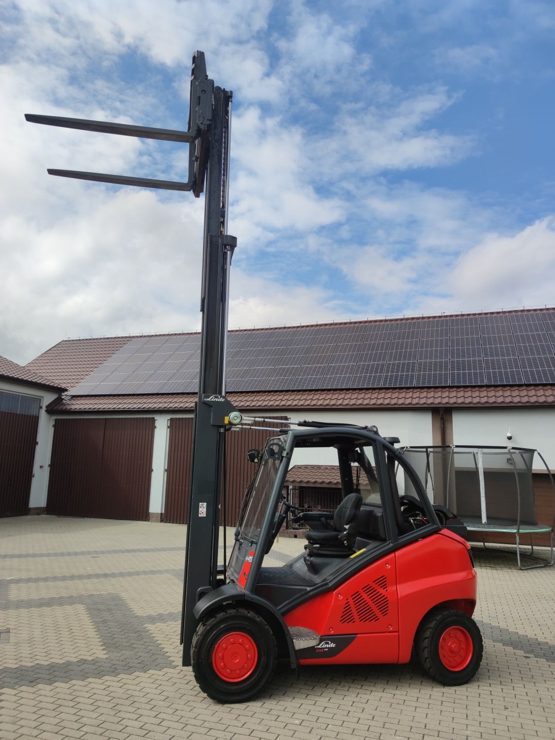 Wózek widłowy Linde H45 Triplex pozycjoner wideł