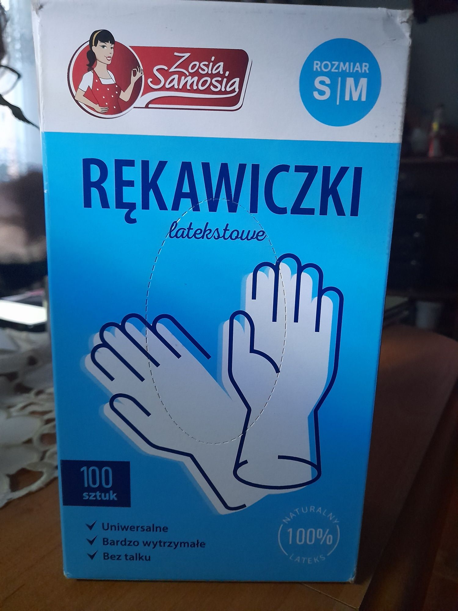 Rękawiczki lateksowe rozm. S/M