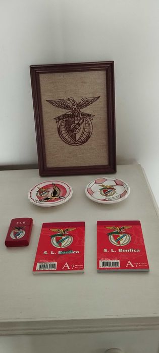 SLB Benfica lote artigos antigos