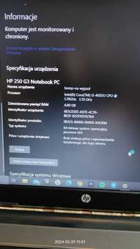 Laptop HP G3 250