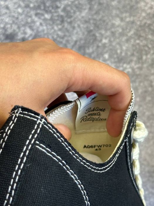 MMY Maison Mihara Yasuhiro кеди кеды черные белые custom distressed 43