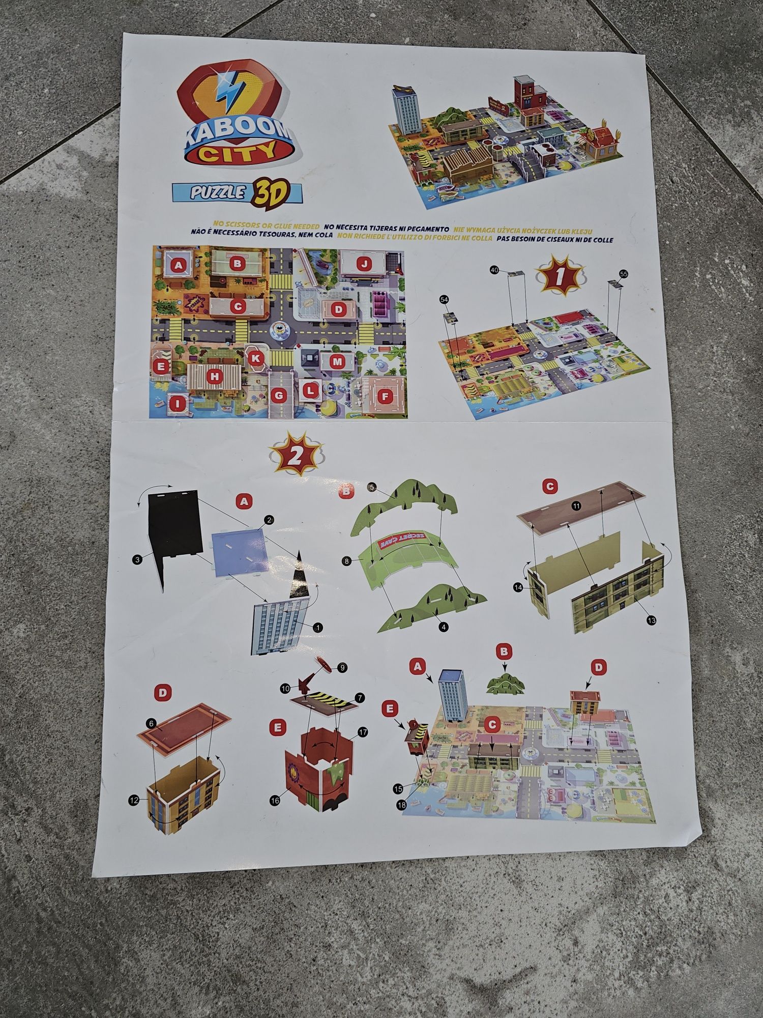 Super Zings THings puzzle 3d swieca w ciemnosci