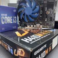 Процессор Intel Core i3-10100f + материнка Gygabyte  H410M V3 LGA1200