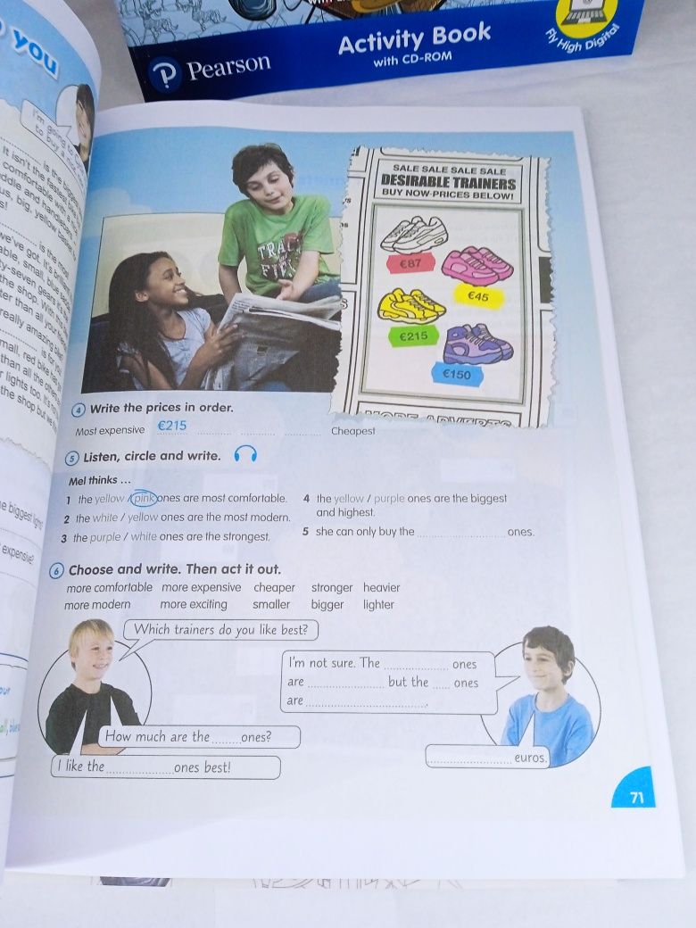 Fly high Ukraine 4 pupils book activity book grammar
