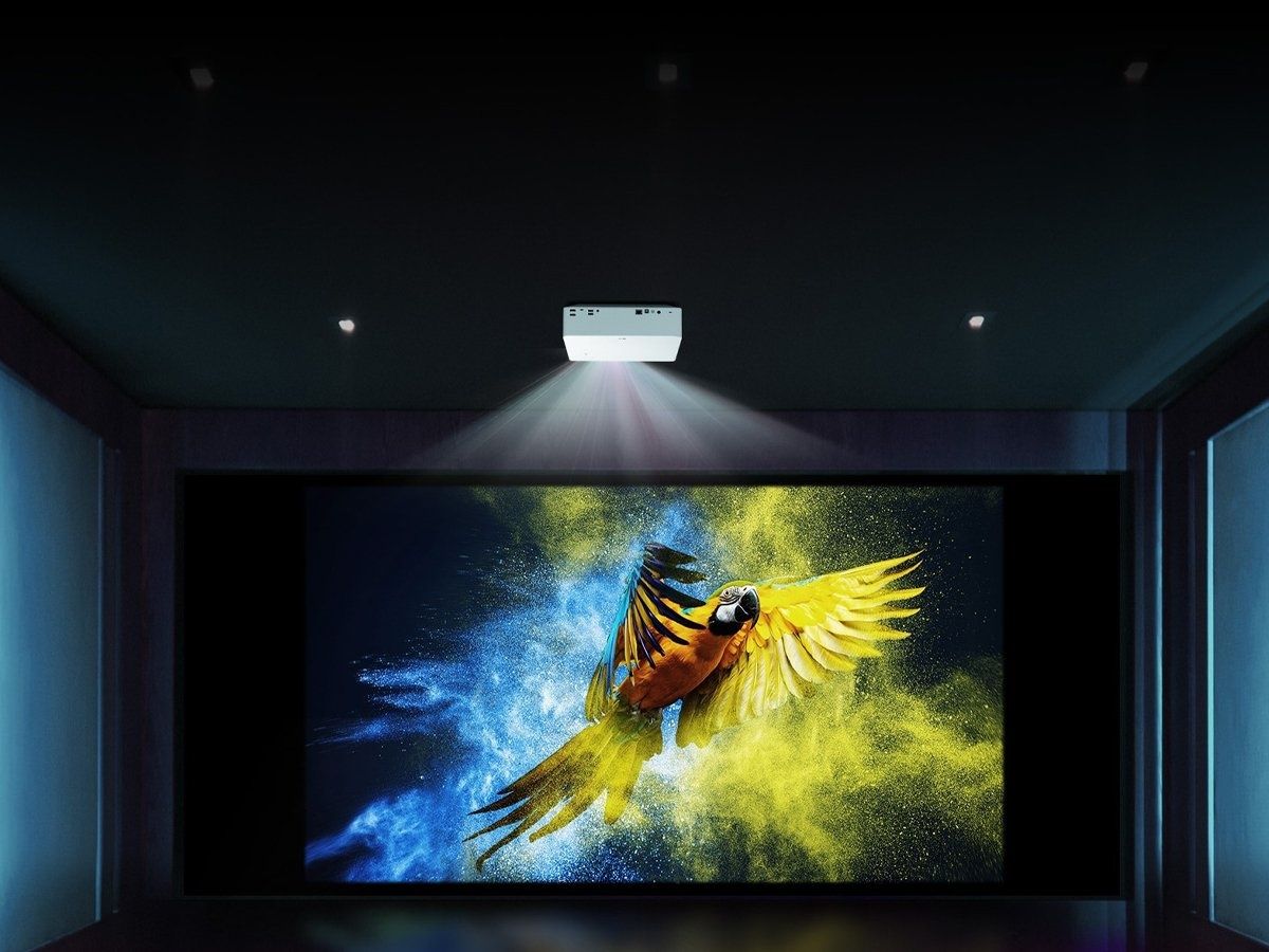 Projektor LG HU70LS podświetlenie LED obraz 4K system WebOs smart tv
