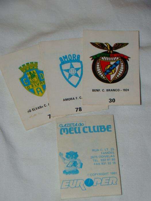 Cromos "Gazeta do meu clube" 1991