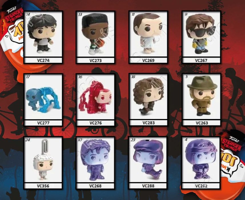 Обмін фігурок Kinder Joy Funko Pop “Дивні дива” Stranger Things