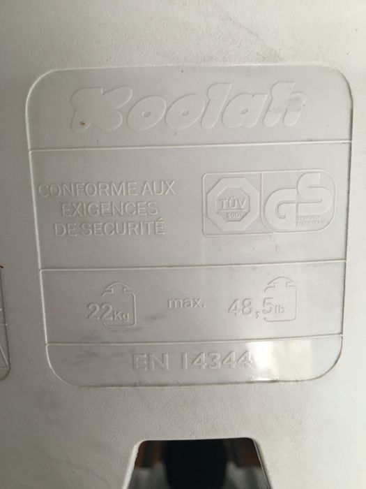 Cadeira Bicicleta porta - Crianças Polisport cinza claro