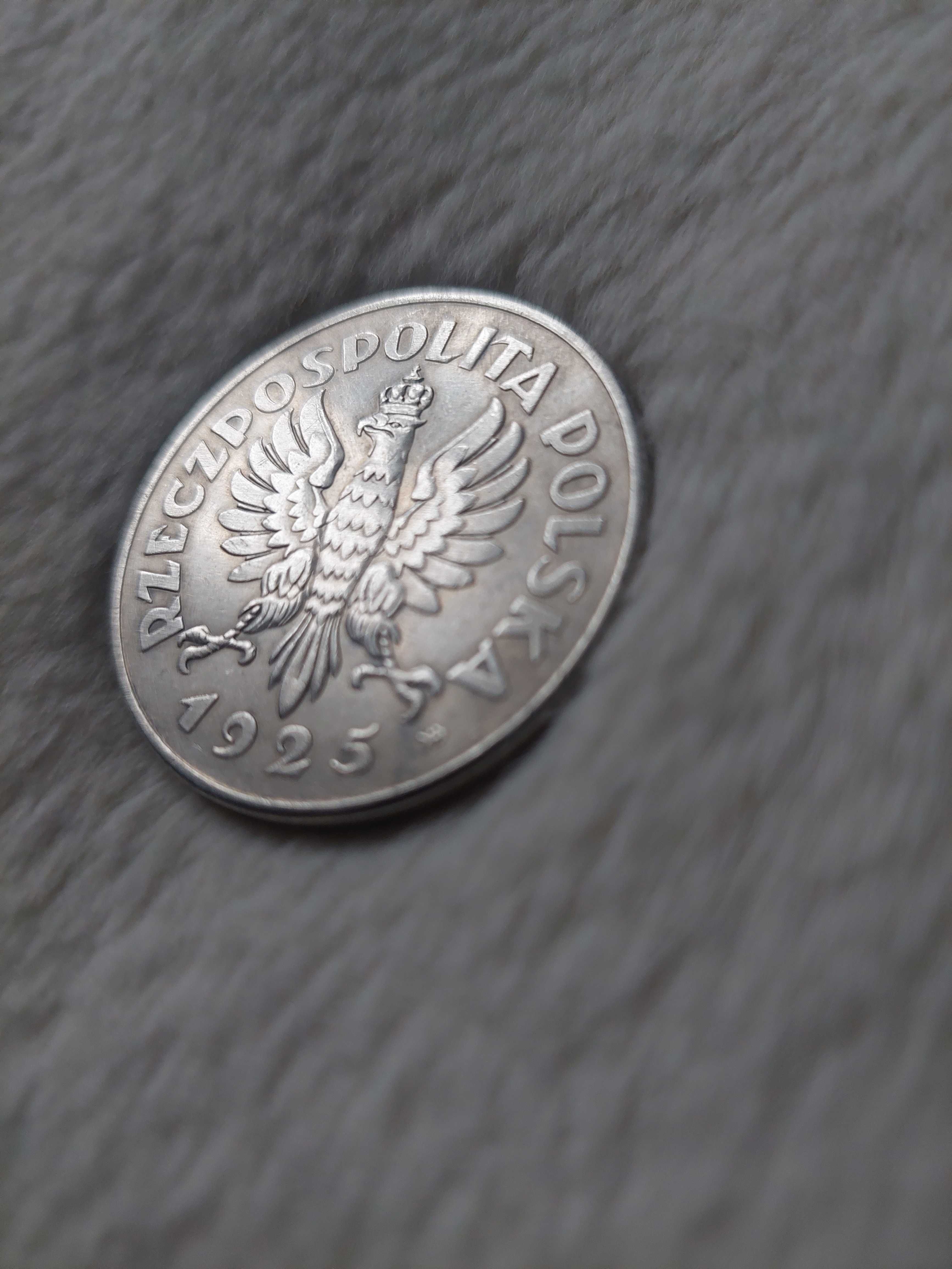 Piękna moneta 5 złotych Konstytucja 1925 kopia