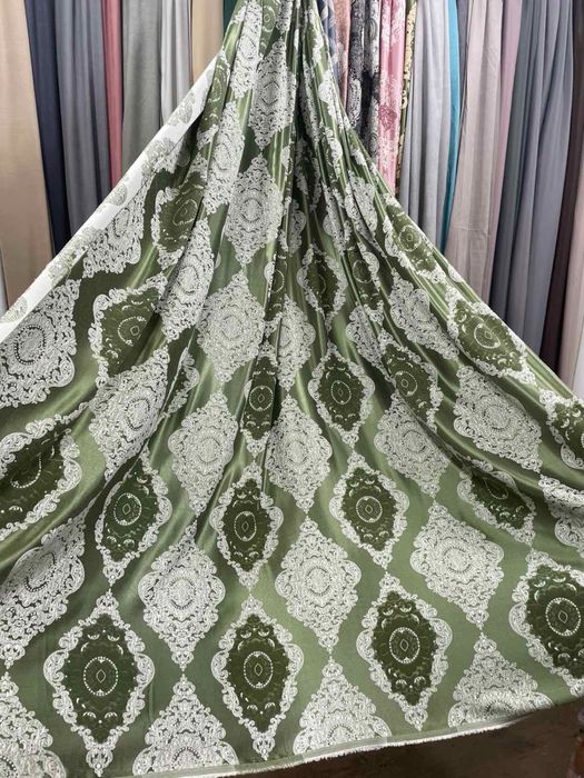 Штора корона льон блекаут тюль софт бамбук штори комплекти тюлі фатин