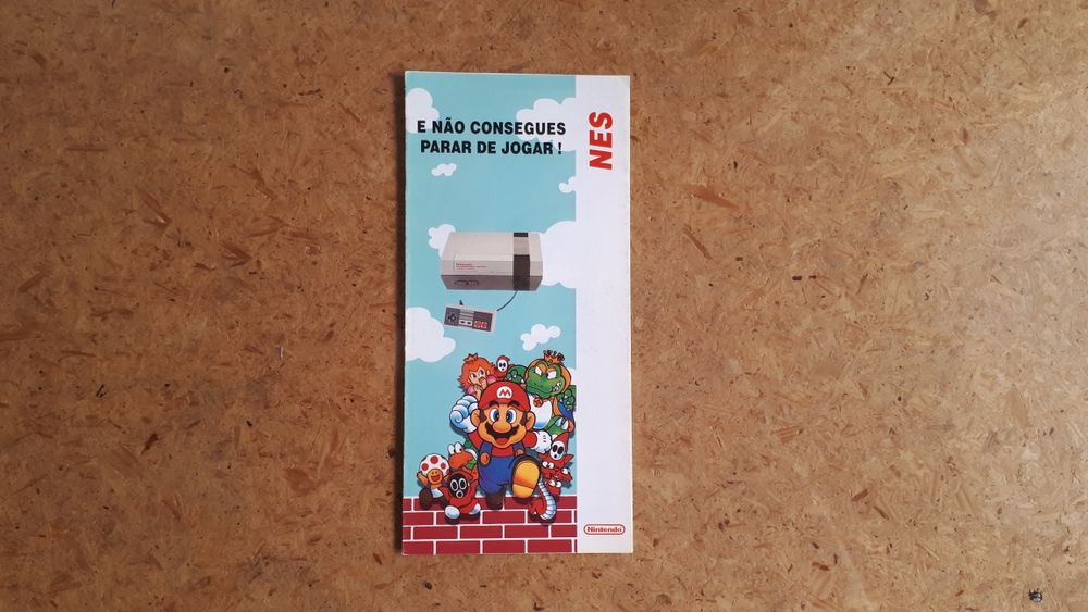 Publicidade oficial Nintendo NES com jogos (novo, 1992, raro)