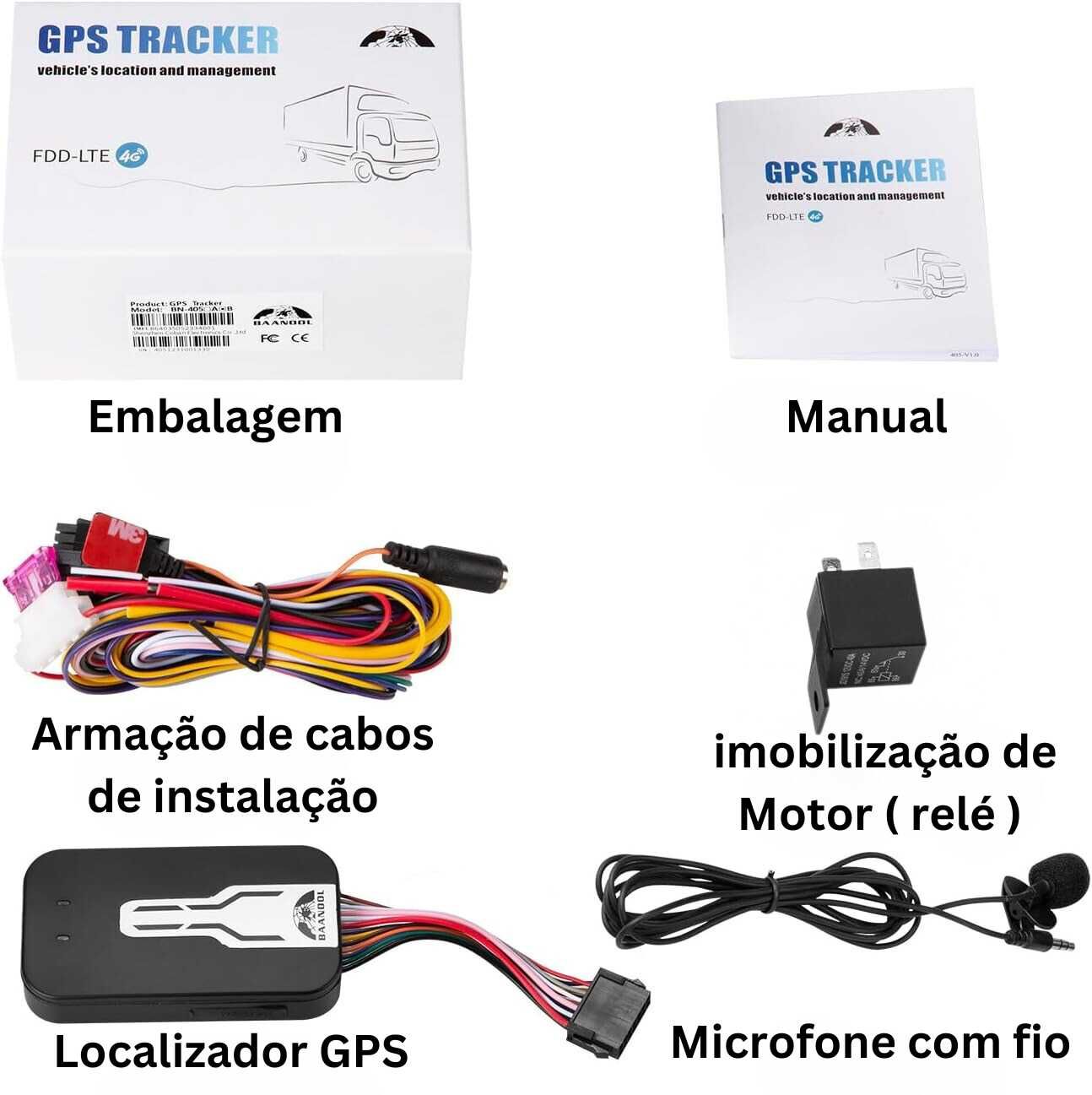 Localizador GPS 405A instalação Segurança e Controle Total do Veículo