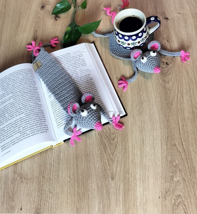 Komplet zakładka i podkładka myszka