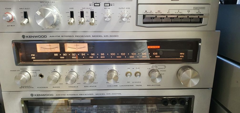 Amplituner KENWOOD KR 3090 plus kolumny YAMAHA
