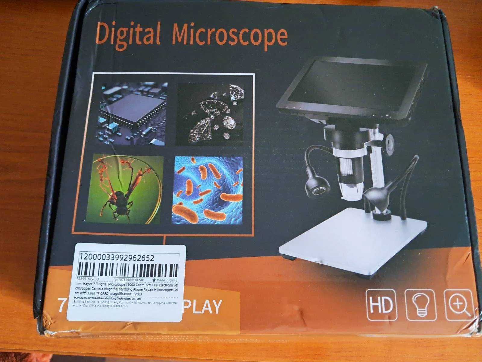 Продам микроскоп цифровий DM9,дисплей 7 дюймів/12mp 1200x.