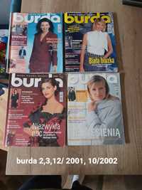 Czasopisma burda+wykroje 2001-02